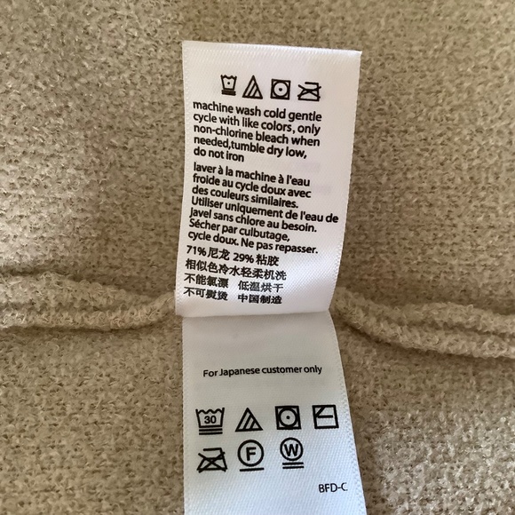 Barefoot Dreams Cozy Chic Ultra Lite Wide Collar Jacket Sand Dollar SZ XL - Picture 15 of 16